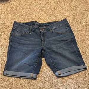 Mossimo Supply Co. Dark Blue Jean Shorts